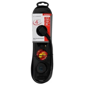 MULTIPRISE VIVANCO EKLS 4S NOIR