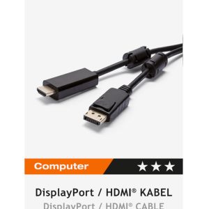 CABLE VIVANCO HDMI DISPLAYPORT 1.8M