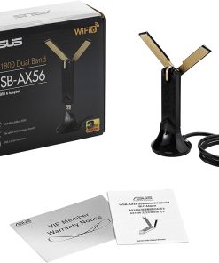 ADAPTATEUR USB SANS FIL ASUS USB AX56 WIFI 6 AX1800 DUAL BAND AX1201+AX574