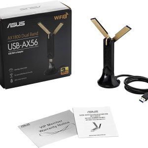 ADAPTATEUR USB SANS FIL ASUS USB AX56 WIFI 6 AX1800 DUAL BAND AX1201+AX574